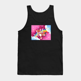 Stabby Stabby Kawaii Ookami Tank Top